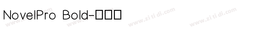 NovelPro Bold字体转换